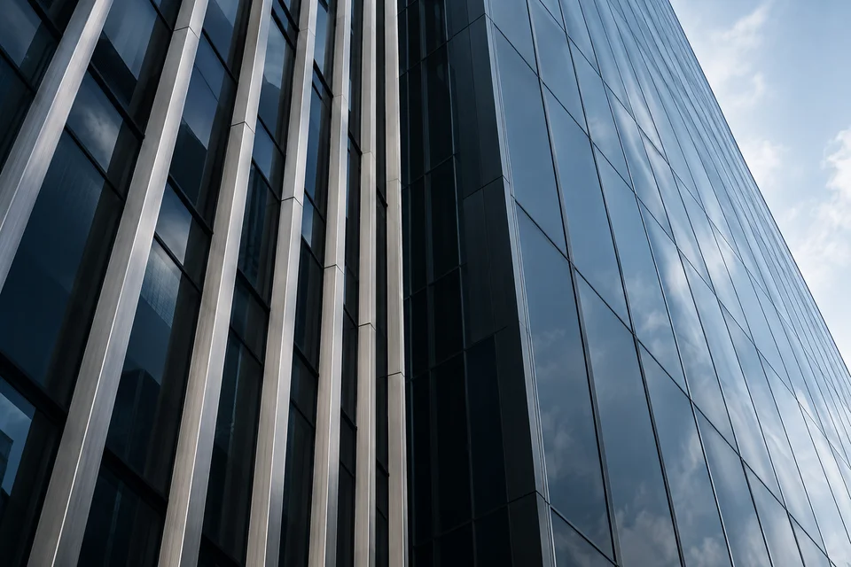 Étude architecturale de façades en verre et en métal